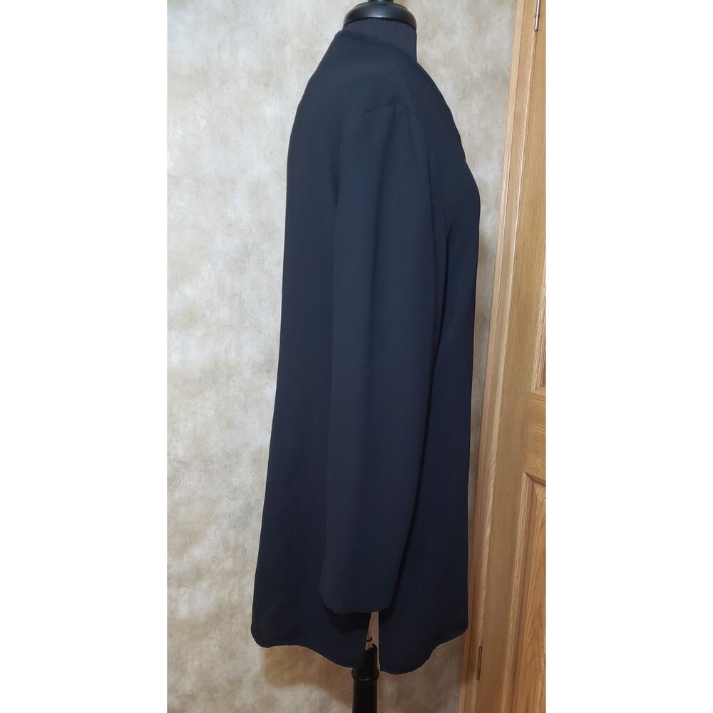Vintage Leslie Fay size 16 vintage black button down jacket - Picture 2 of 5